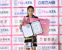 [포토] 남강초 이예원, 베스트영플레이어상 수상
