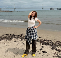 강소라, 시구 마치고 부산에서 ‘소확행’ 만끽... “이게 바로 일탈이지”