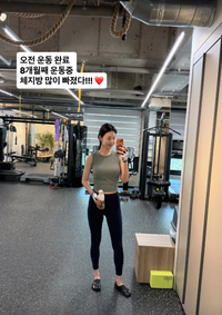 “애 엄마 맞아?”…한지혜, 운동 8개월 만에 확 달라진 몸매