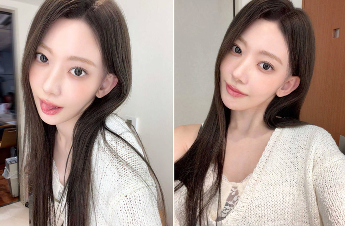“오늘도 예뻤어요” 자화자찬...르세라핌 사쿠라, 대기실서 빛나는 요정 미모