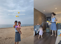 ‘이규혁♥’ 손담비, 실내 비눗방울 놀이→민폐 육아 논란에 “바닥 닦았다”