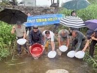 ‘토속어종 산업화의 막 올린’ 인제군, 첫 자체 생산 ‘미유기 치어 4만 2,000마리’ 전격 방류