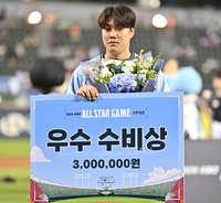 [포토] 두산 박준순, 우수 수비상 수상
