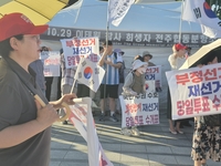 [ 르 포 : 취재와 보도의 사각지대를 찾아서] 35도 폭염도 막지 못한 외침… “부정선거 재선거·당일투표·수개표 진행하라”