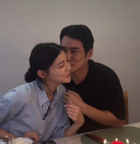 악역은 드라마뿐…주상욱, ♥차예련 볼뽀뽀로 생일 축하