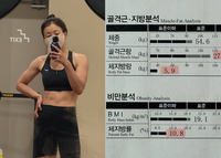 체지방률 10.8% 찍은 44세 이시영…두 아이 엄마 맞아? 근육질 몸매 경악