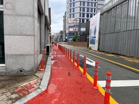 오산시, 운암고 통학로 보행공간 분리 ‘성료’