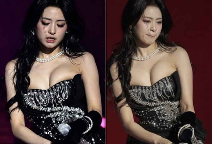 어깨끈 없는 튜브톱, 아현 보호하지 못했다…공연의상 ‘안정성 도마’