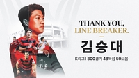 ‘라인을 넘어 새로운 시작으로’ 포항스틸러스, 8일 홈경기서 김승대 은퇴식 개최