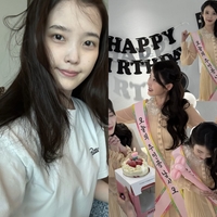 아이유, 민낯 굴욕 無→청순미 폭발…늦은 생일 파티까지 일상 대방출