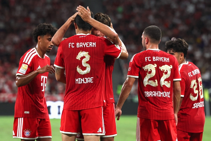 김민재, 프리시즌 애스턴 빌라 상대 ‘헤더 득점’…뮌헨도 애스턴 빌라 2-1 제압