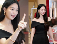 김우빈♥신민아, 결혼 후에도 여전한 독보적 미모…블랙 오프숄더로 뽐낸 우아함