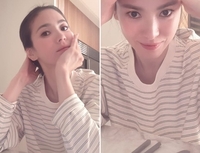 “얼굴 반쪽 됐네” 송혜교, 몰라보게 날렵해진 미모…브이라인 ‘깜짝