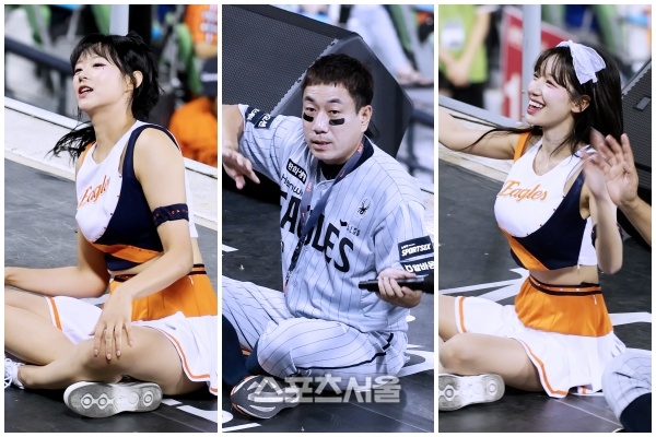 세상에 이렇게 편한 응원? 이글스라 가능!...모두 앉아서 응원하는 장면 연출 [SS리플레이]
