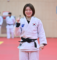 [포토] 파이팅 외치는 유도 허미미