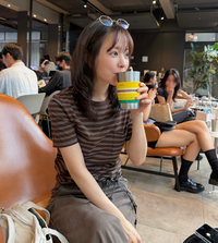 ‘커피콩이 걸어 다니네’... 박보영, 카페인 충전 러블리 매력