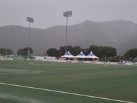 경기장 조명까지 ‘아웃’됐다가 복구…‘낙뢰’ 중단, 선문대 vs 동명대 황가람기 결승 오후 8시 재개[1,2학년 대학축구]