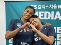 챔프전서 ‘눈싸움’ 벌이던 실바와 타나차, 이제 ‘미친 케미’ 자랑 중…GS칼텍스 ‘몰빵 배구’는 없다[SS현장]