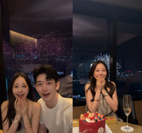 아옳이, ♥한의사 남친과 ‘불꽃놀이뷰’ 생일파티 [★SNS]