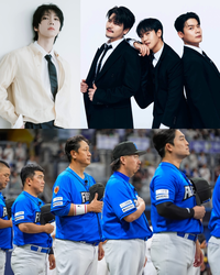 라포엠 애국가 제창→NCT 텐 시구…‘불꽃야구’ 뜨겁다