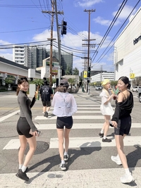 운동복만 걸쳐도 완벽 8등신, 르세라핌 김채원·사쿠라·허윤진·카즈하의 LA 러닝