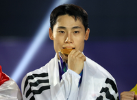 ‘무명’ 축구선수에서 테크볼 ‘금메달리스트’로 우뚝! 이준석의 바람 “실업팀 생기길” [SS나고야in]