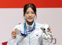 ‘깜짝 은메달’ 펜싱 박지희 “럭키했다, ‘플뢰레’가 더 유명해지길 원해요”[SS나고야in]