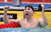 4위 ‘0.01초 차’로 제쳤다…조성재, 남자 평영 200m 값진 ‘銅’[SS도쿄in]