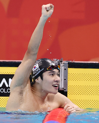 4위 ‘0.01초’ 차로 따돌렸다…김민섭, 남자 접영 200m ‘銅’으로 대회 3번째 메달[SS도쿄in]
