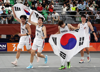 한국 농구 ‘경사’ 났다! 3X3 농구 ‘사상 첫’ 금메달 쾌거…韓 AG 통산 800번째 金 [SS나고야in]