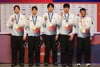 “결과로 과정을 증명” ‘배길태와 들개들’ 첫 ‘金’ 3X3 농구 대표팀이 꼽은 롤모델, 한목소리로 이현중[SS나고야in]