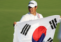 ‘골프황제’ 응원버프, 김주형 하늘이 열린 날 ‘병역혜택’ 따내고 ‘황금길’열었다[나고야 AG]