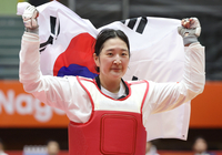 태권도 송다빈, 첫 아시안게임서 여자 67㎏초과급 금메달…겨루기 첫 ‘金’[SS나고야in]