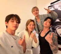BTS 정국, 풀타투+민소매 조합…남미서 포착된 압도적 비주얼