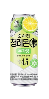 순하리진 라인업 확대…롯데칠성, ‘청레몬진 무가당’ 출시