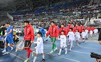 [포토]우즈베키스탄과의 평가전 나서는 축구 대표팀