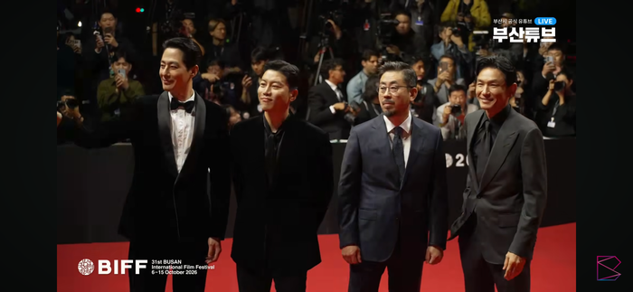 ‘사생활 논란’ 황정민, 한껏 야윈 얼굴에도 미소는 환하게 [31st BIFF]