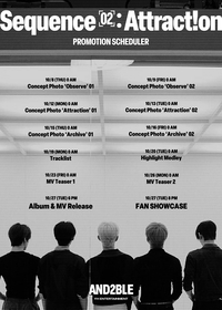 앤더블, 미니 2집 ‘Sequence 02: Attraction’ 프로모션 스케줄러 공개