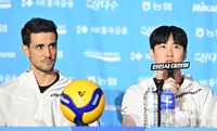 [포토] 각오 밝히는 우리카드 한태준