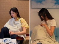 “모유수유는 괜찮지만...” 최유화, SNS 사진 한 장에 네티즌들 ‘와글와글’