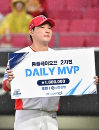 [포토]KIA 전상현, 준플레이오 2차전 MVP