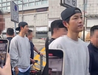 송중기, 전처 송혜교 언급하자 ‘찡긋’…“표정 관리 힘들었을 듯”