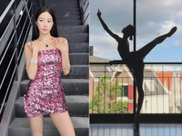 역시 발레 전공자…르세라핌 카즈하, 한 폭의 그림 같은 유학 시절 실루엣
