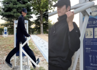 “♥신민아 또 반하겠네”…김우빈, 공원서 운동해도 화보급 비주얼