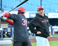 [포토] 이범호 감독 ‘(하)주석아! 오늘 기대해 볼게’