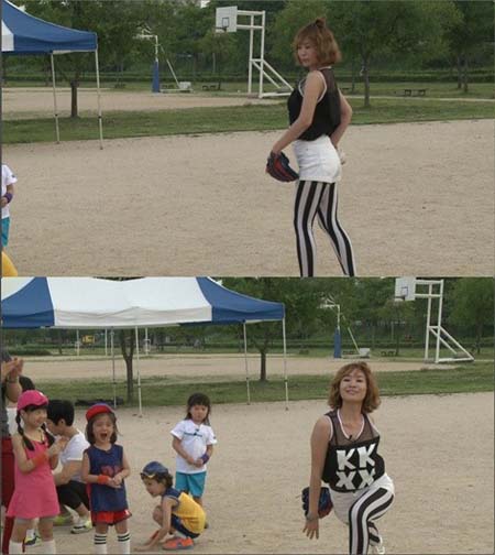 정주리 임신, 줄무늬 레깅스 입고 '클라라도 울고 갈' 특급 몸매