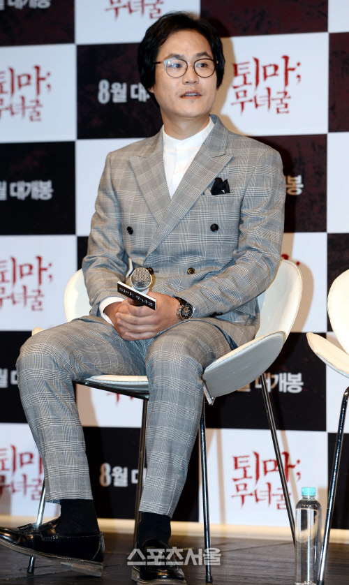 [SS포토]퇴마: 무녀굴 제작보고회 김성균, 깡패에서 교수로 최고로 신분 상승했어요