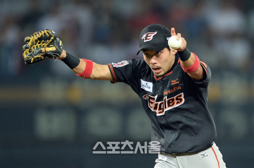 [SS포토]최초 판정 착각해 합의 판정 요청하는 이용규