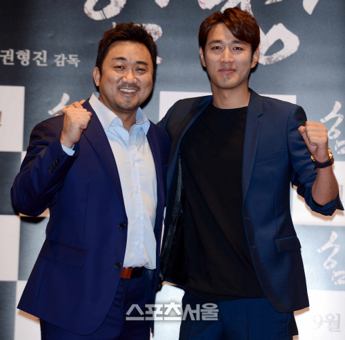 [SS포토]영화 '함정' 마동석-조한선, '함정! 파이팅!'