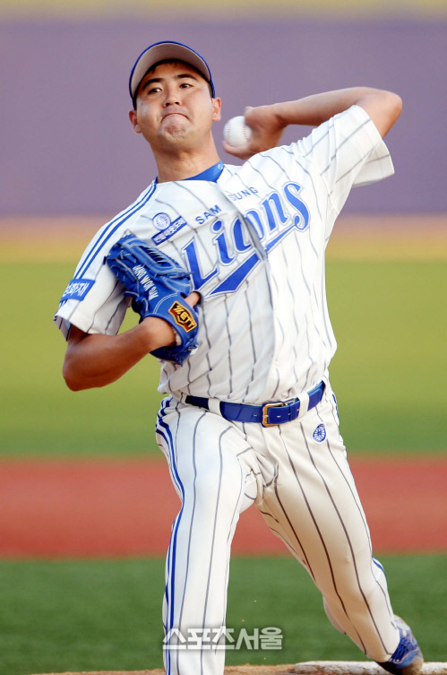 [SS포토]삼성 장원삼, 7승 하고 연승 가야지